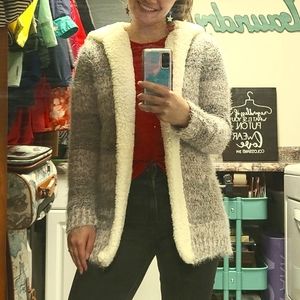 united states sweaters ©️ Long-Sleeve Cardigan Brown, Gray, White, Tan - medium